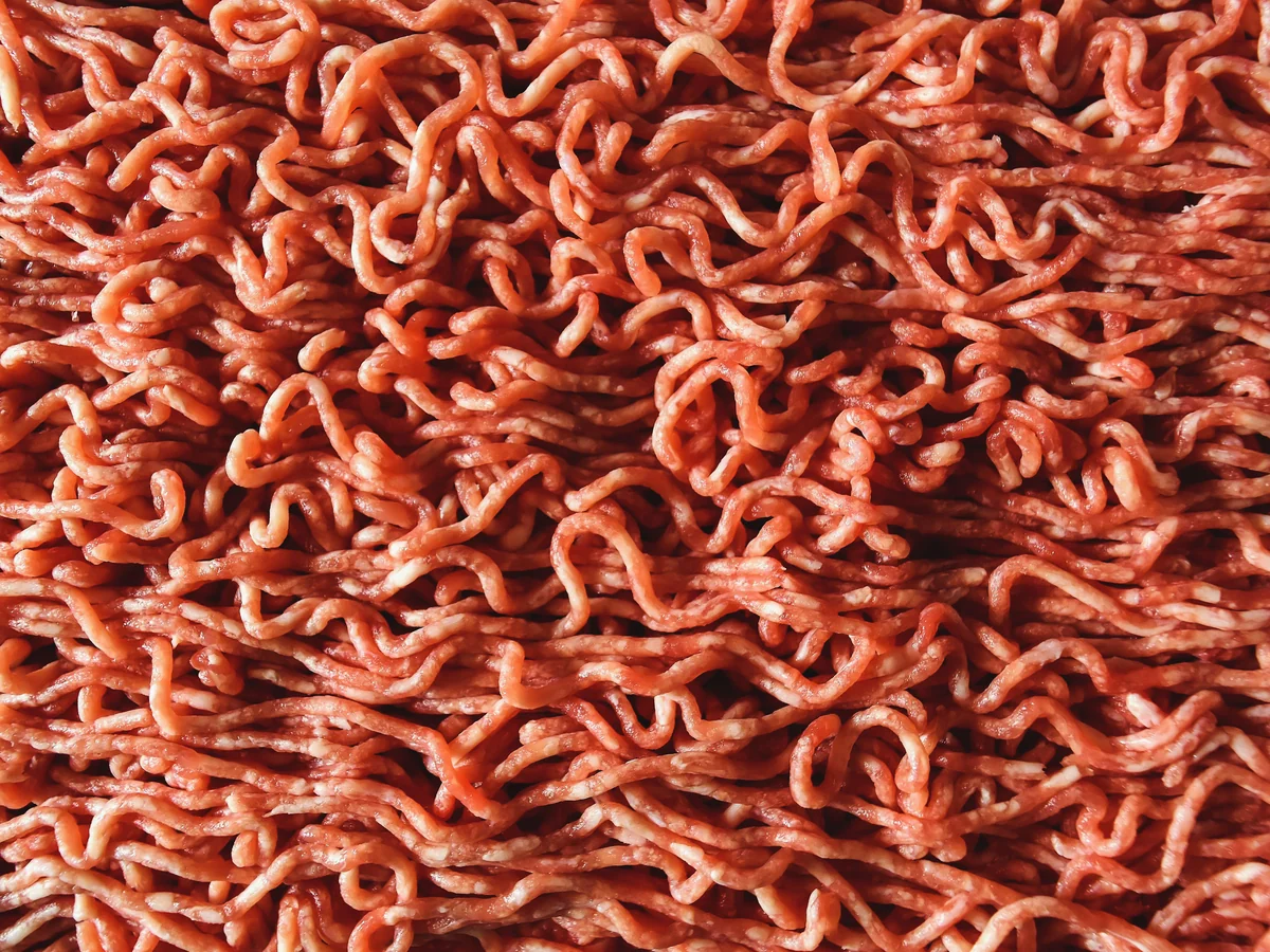 Ground Beef shown as a representative butcher-counter product